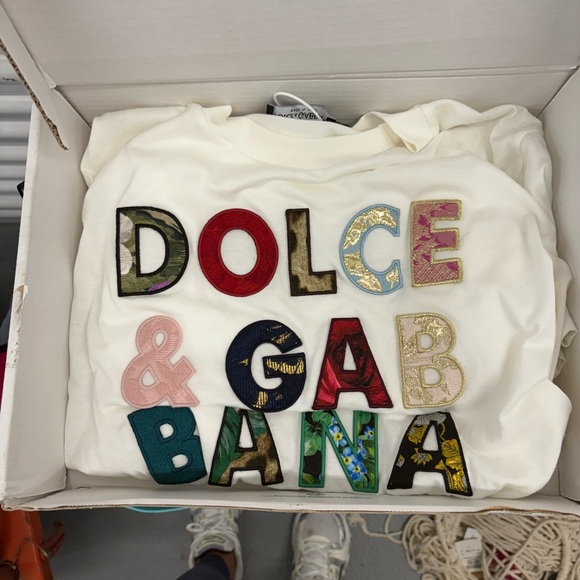 Dolce & Gabbana Handbags - Dolce & Gabbana White Bag with Multicolor Lettering